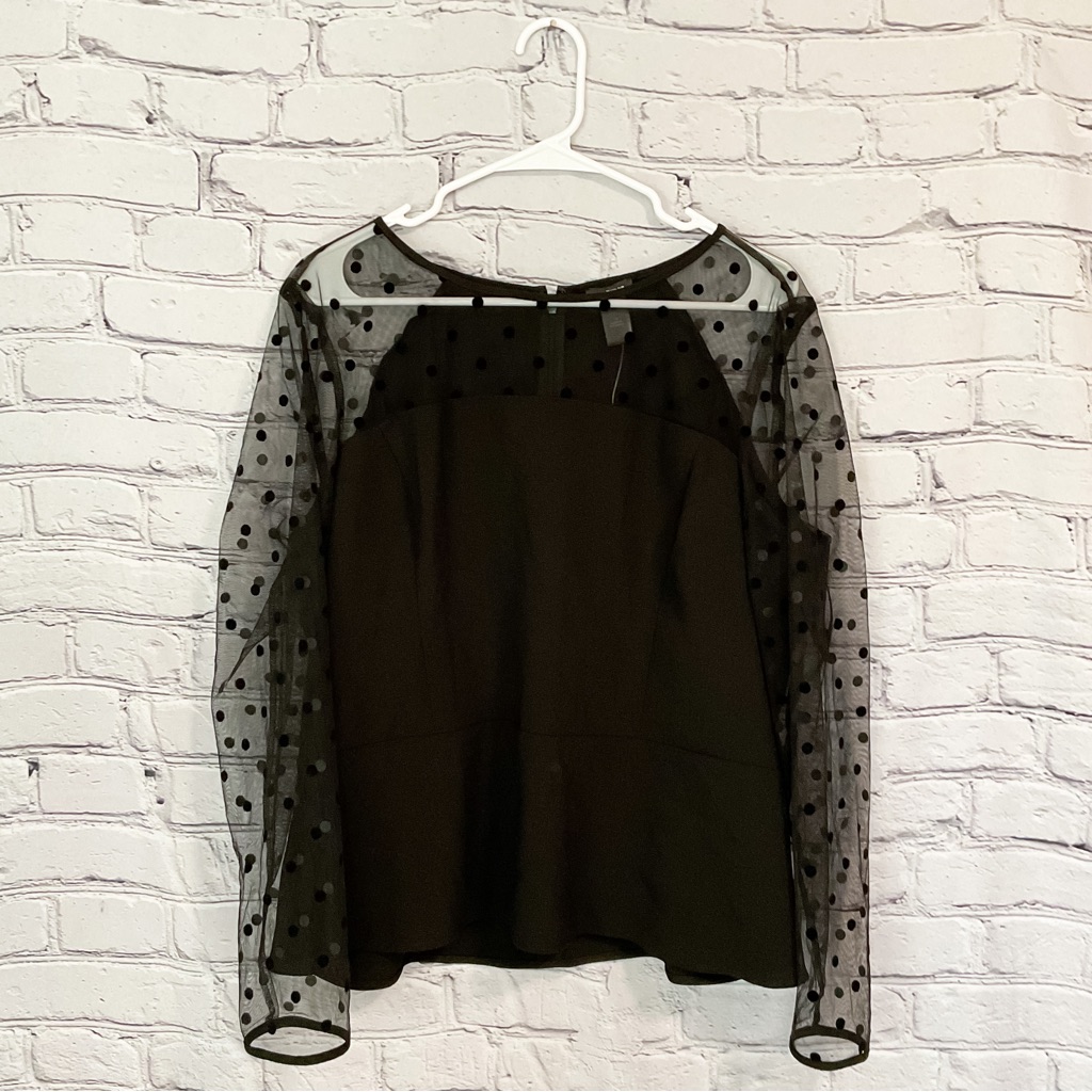Nwt Ann Taylor Chic Black Blouse